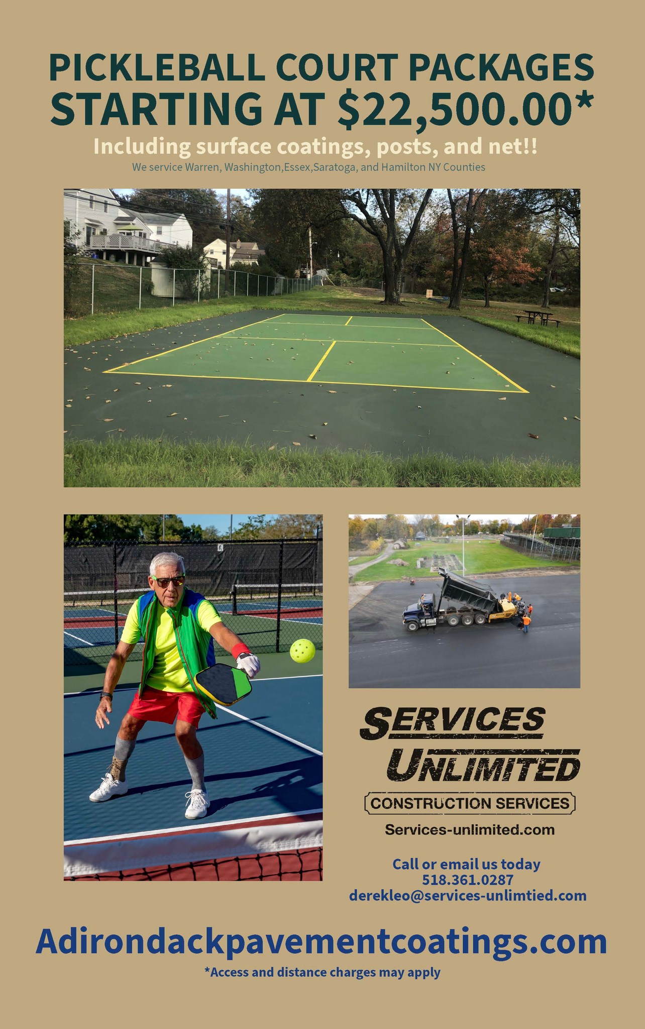 Spring is here and why not have your own pickleball court?!